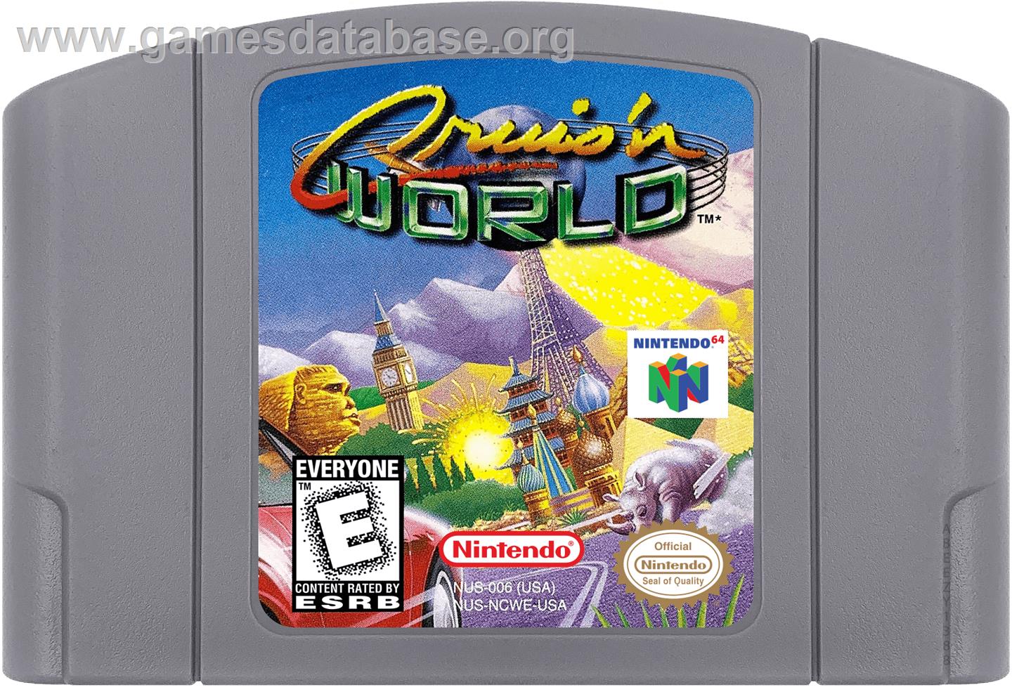 Cruis'n World - Nintendo N64 - Artwork - Cartridge