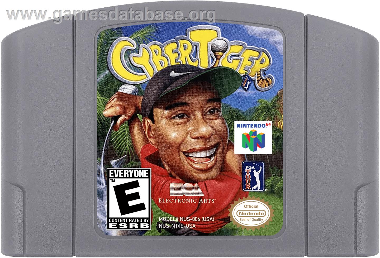 Cyber Tiger - Nintendo N64 - Artwork - Cartridge