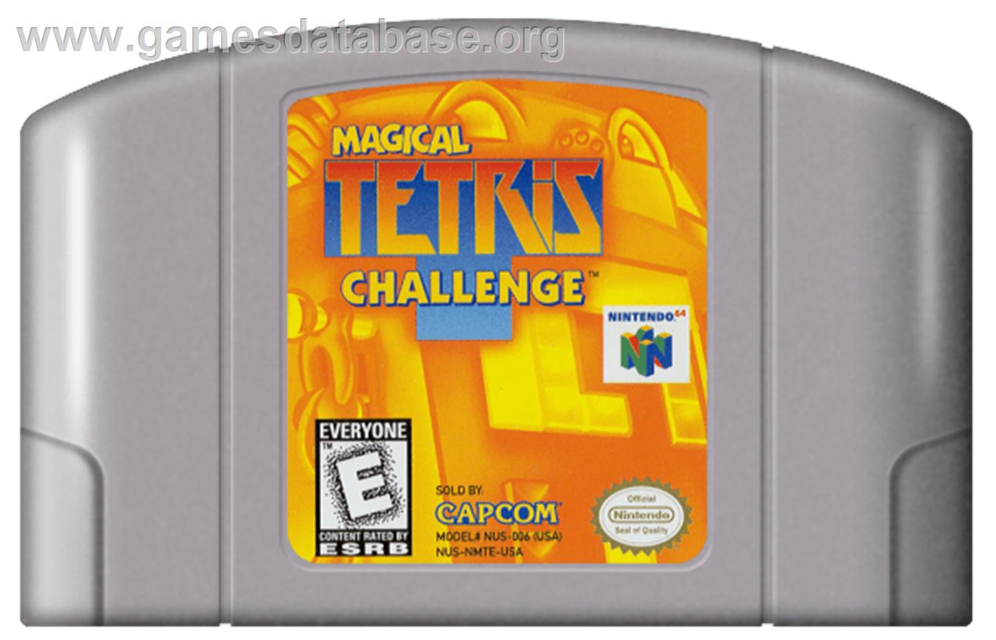 Defi au Tetris Magique - Nintendo N64 - Artwork - Cartridge