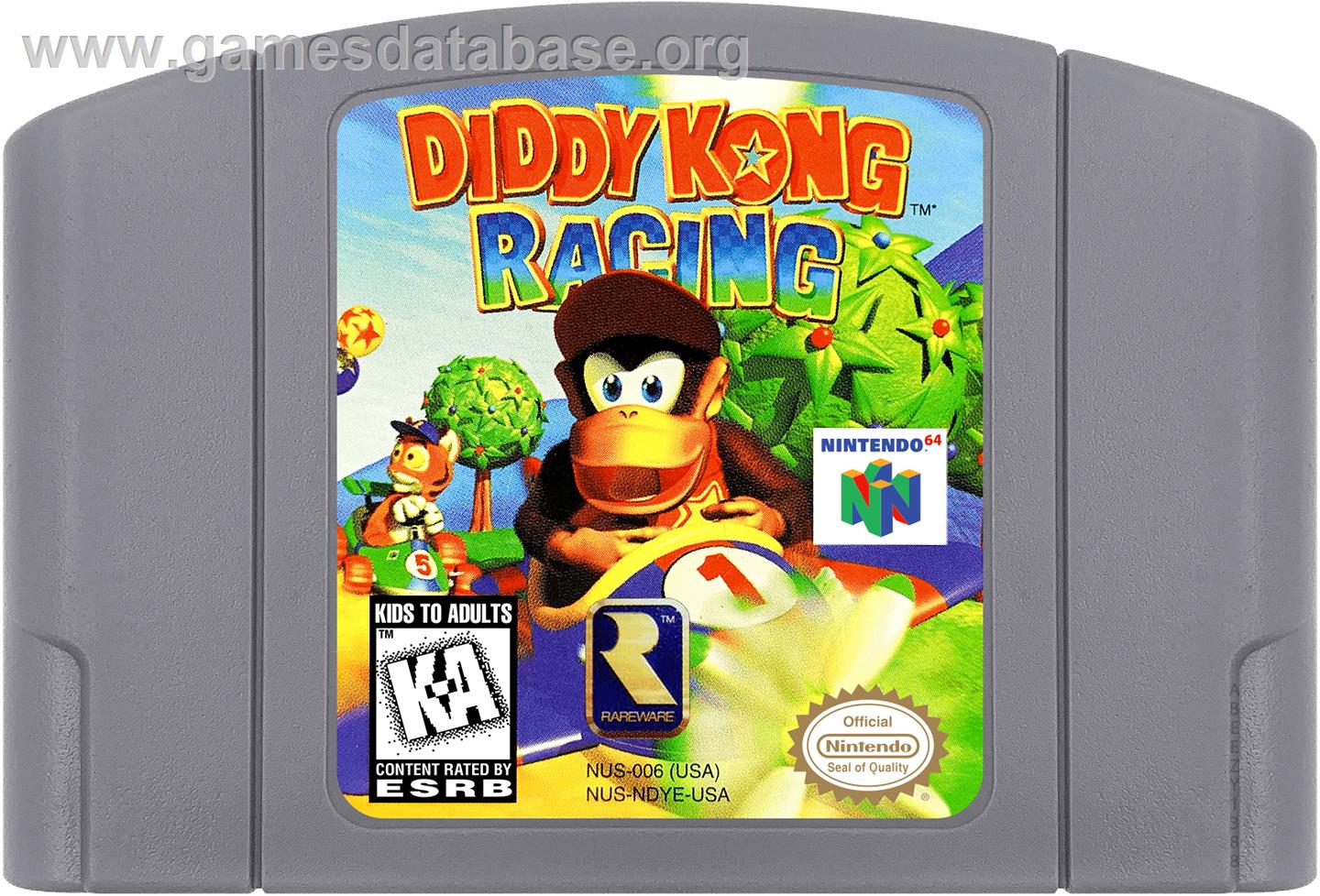 Diddy Kong Racing - Nintendo N64 - Artwork - Cartridge