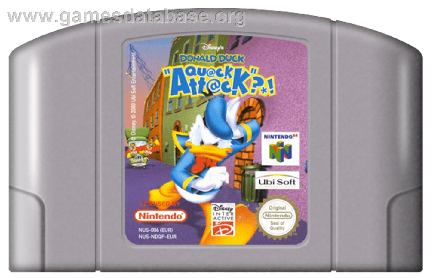 Donald Duck: Quack Attack - Nintendo N64 - Artwork - Cartridge