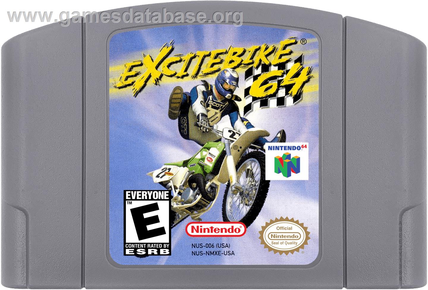 Excite Bike 64 - Nintendo N64 - Artwork - Cartridge
