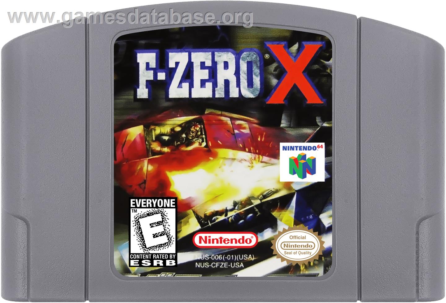 F-Zero X - Nintendo N64 - Artwork - Cartridge