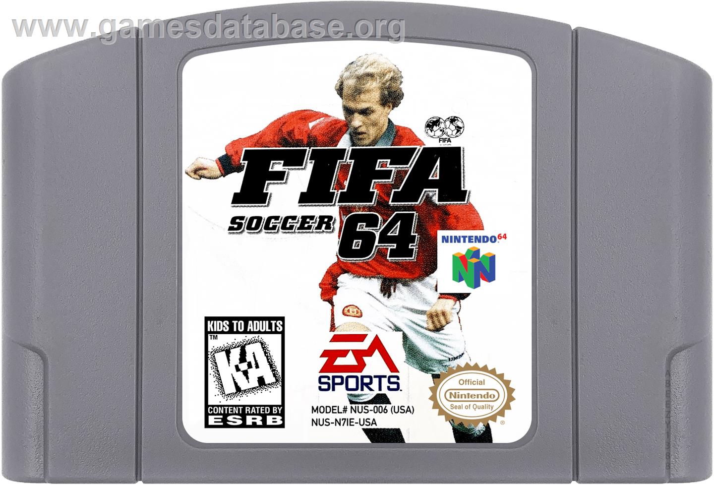Fifa Soccer 64 - Nintendo N64 - Artwork - Cartridge