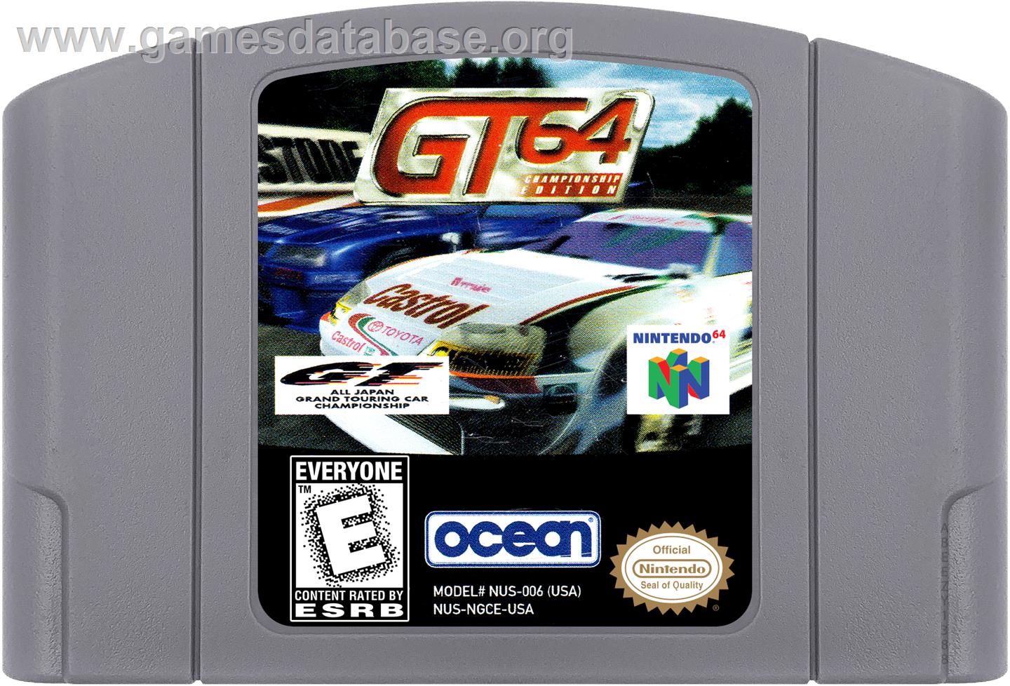 GT 64: Championship Edition - Nintendo N64 - Artwork - Cartridge