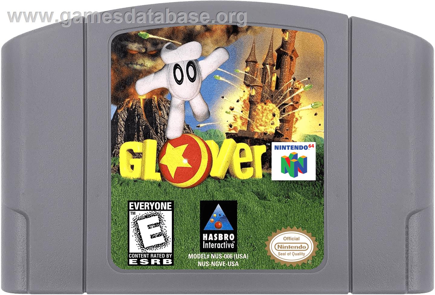 Glover - Nintendo N64 - Artwork - Cartridge