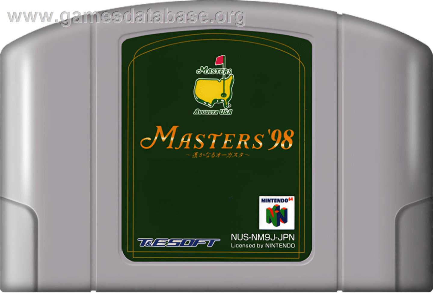 Harukanaru Augusta - Masters '98 - Nintendo N64 - Artwork - Cartridge