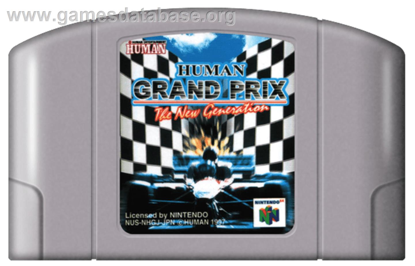 Human Grand Prix: The New Generation - Nintendo N64 - Artwork - Cartridge