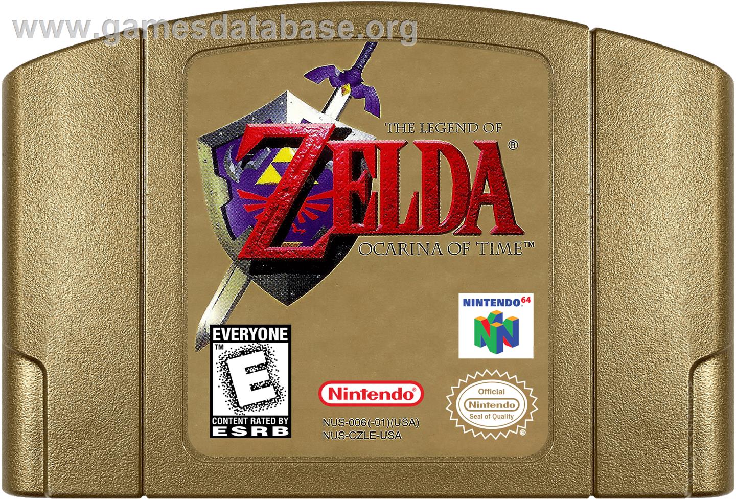 Legend of Zelda: Ocarina of Time - Nintendo N64 - Artwork - Cartridge