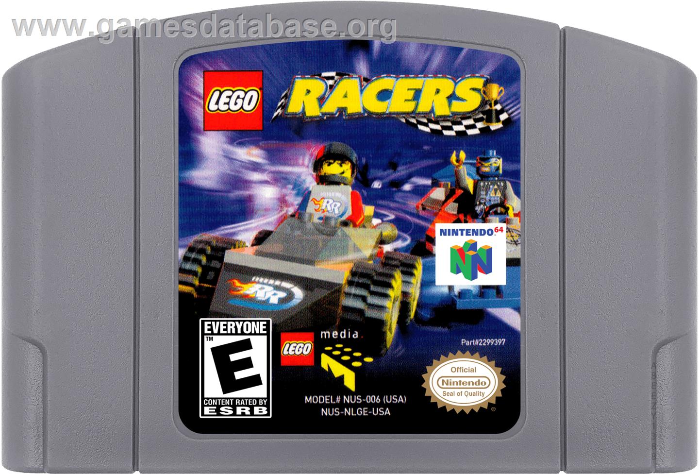 Lego Racers - Nintendo N64 - Artwork - Cartridge
