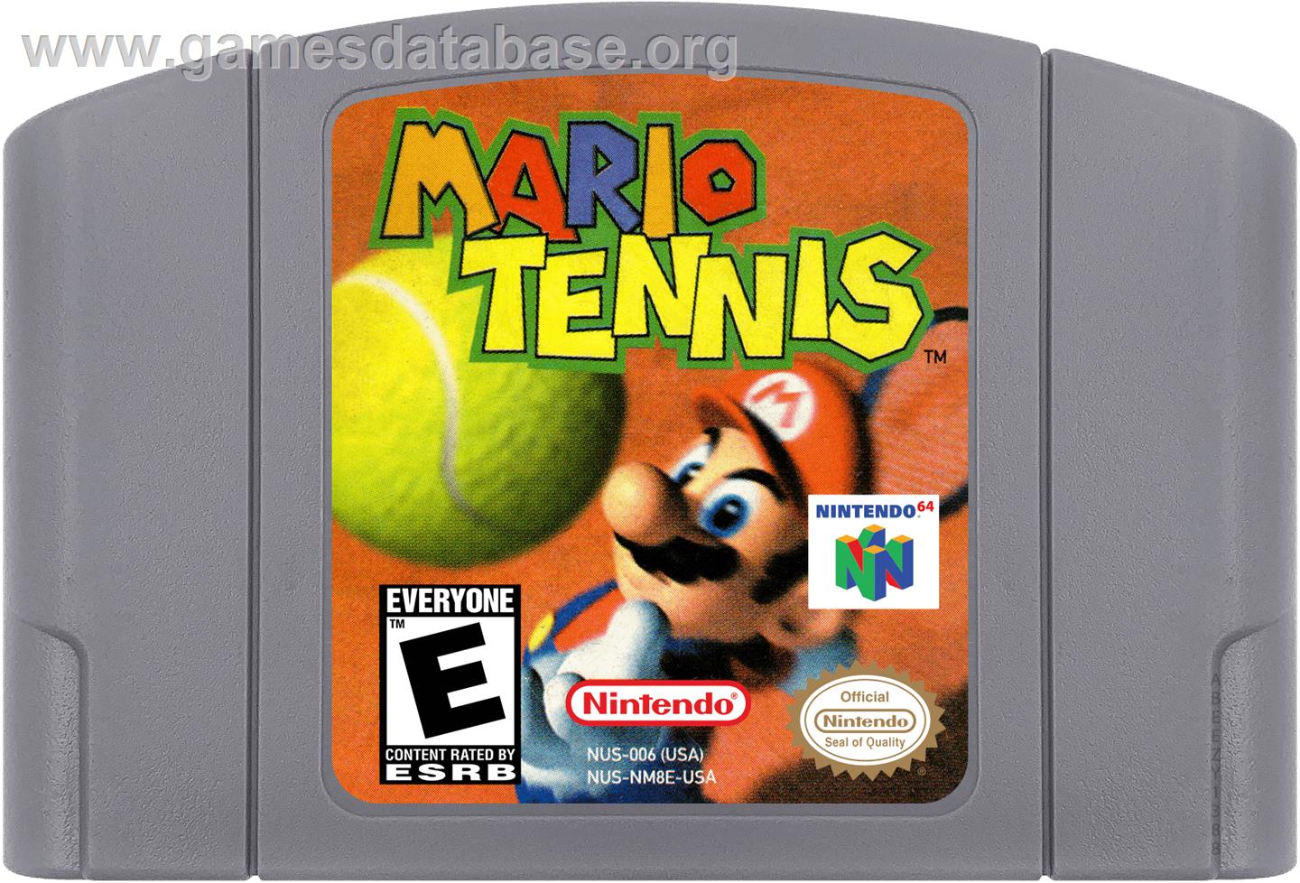Mario Tennis - Nintendo N64 - Artwork - Cartridge