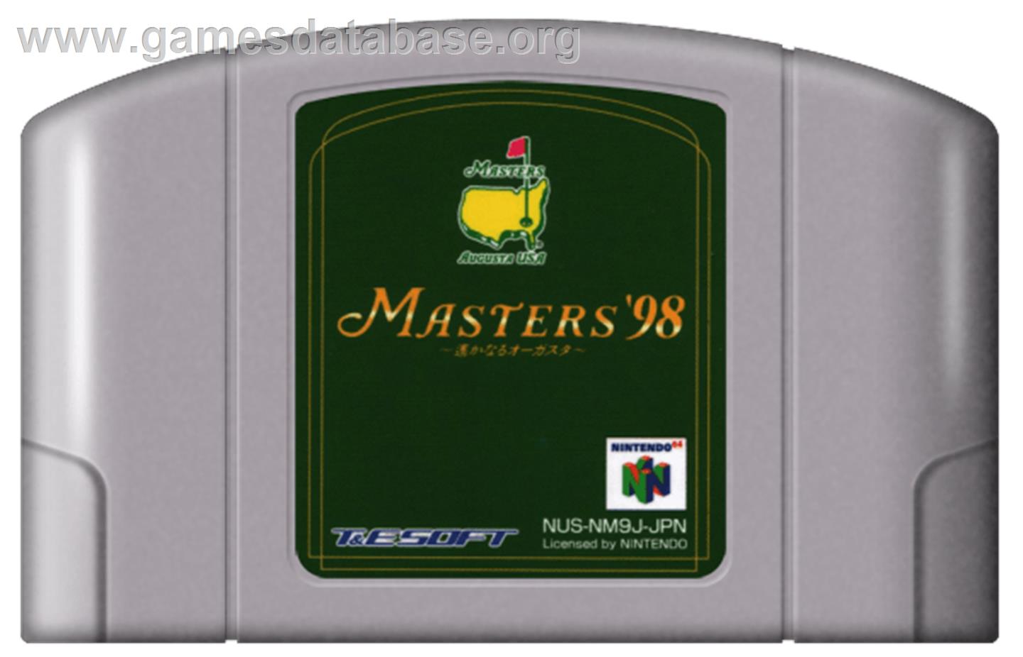 Masters '98: Haruka Naru Augusta - Nintendo N64 - Artwork - Cartridge