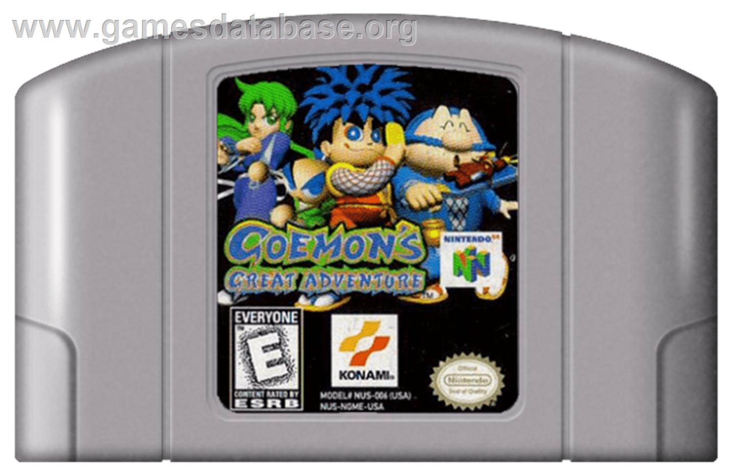 Mystical Ninja 2 Starring Goemon - Nintendo N64 - Artwork - Cartridge