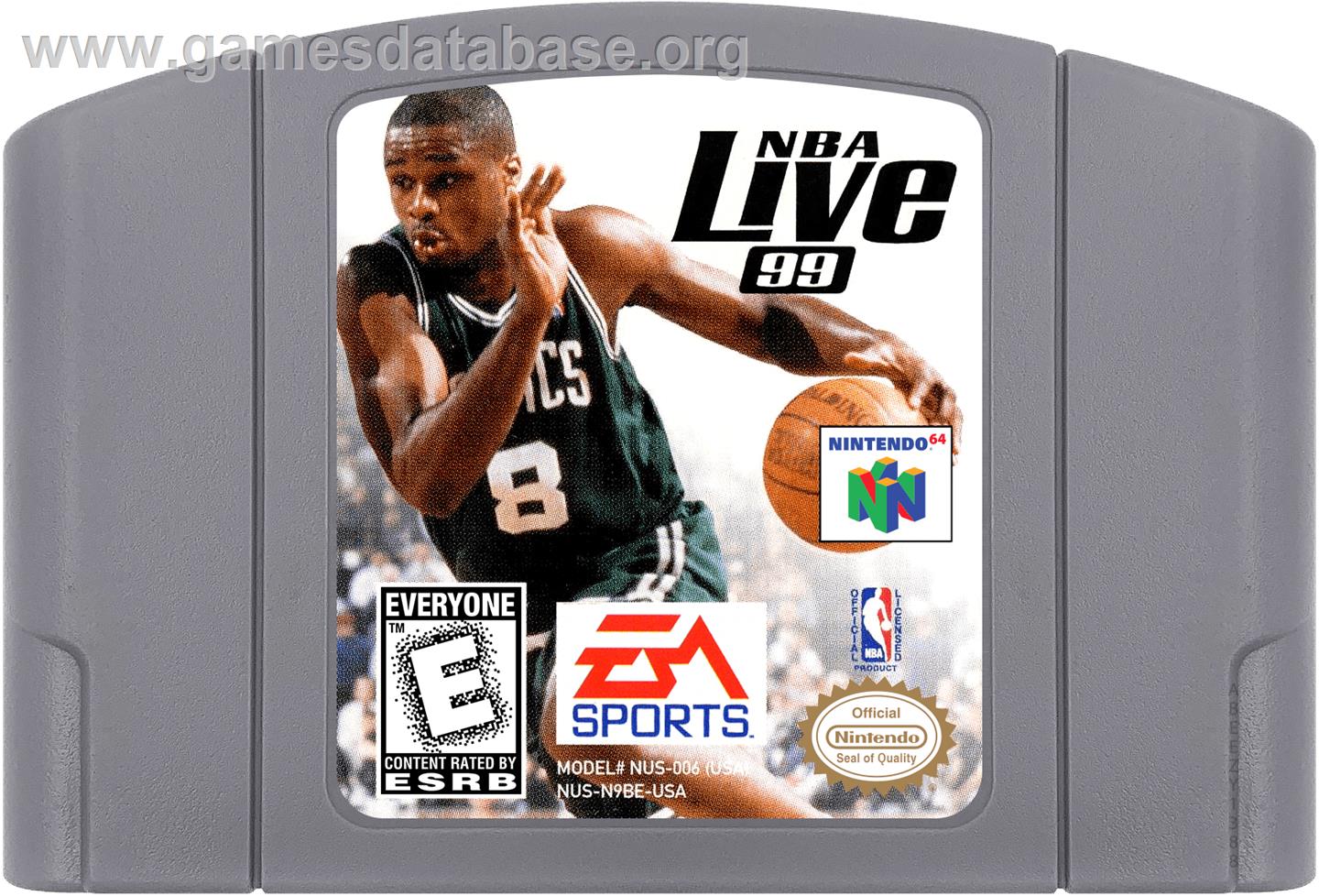 NBA Live '99 - Nintendo N64 - Artwork - Cartridge