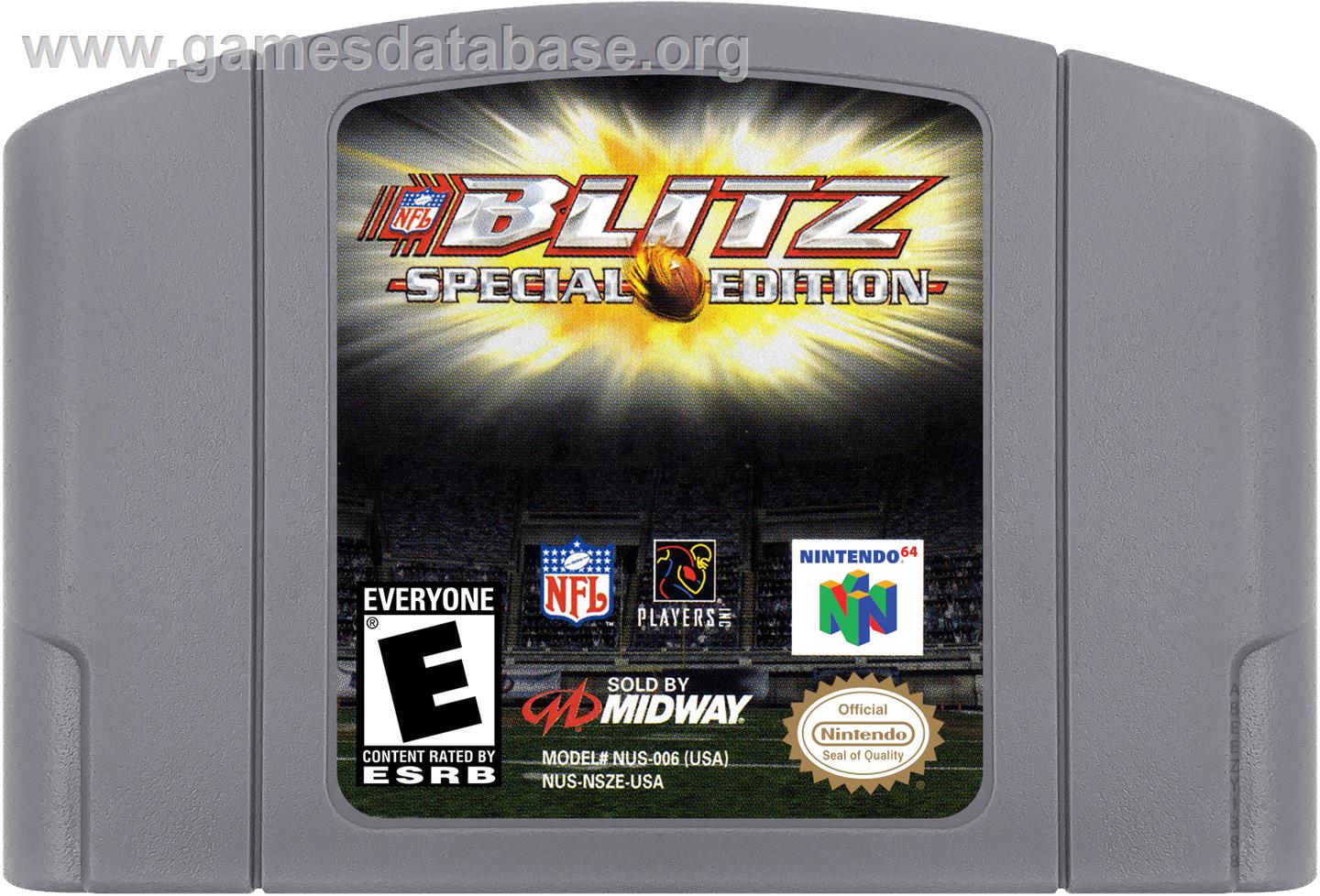 Nfl Blitz - Special Edition - Nintendo N64 - Artwork - Cartridge