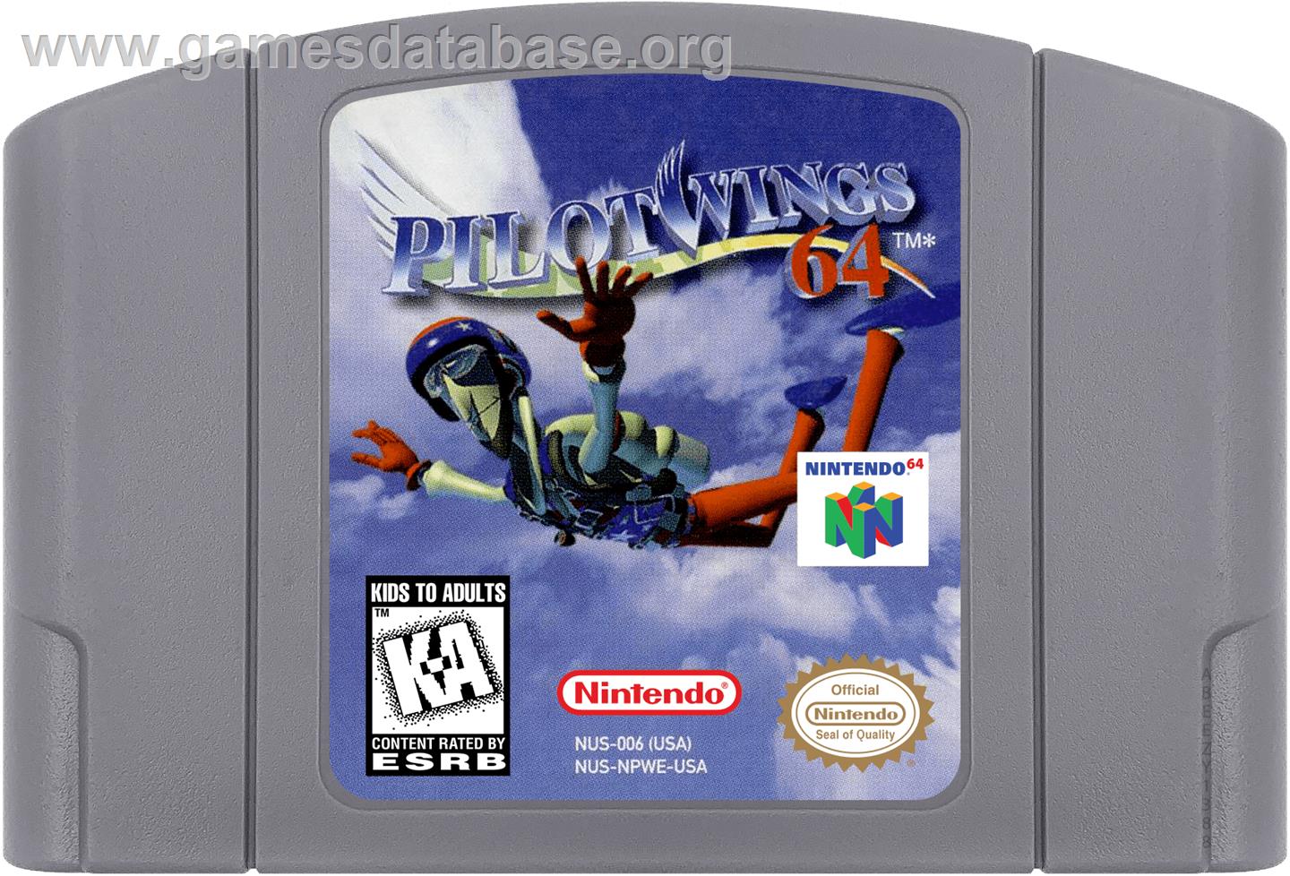 Pilotwings 64 - Nintendo N64 - Artwork - Cartridge