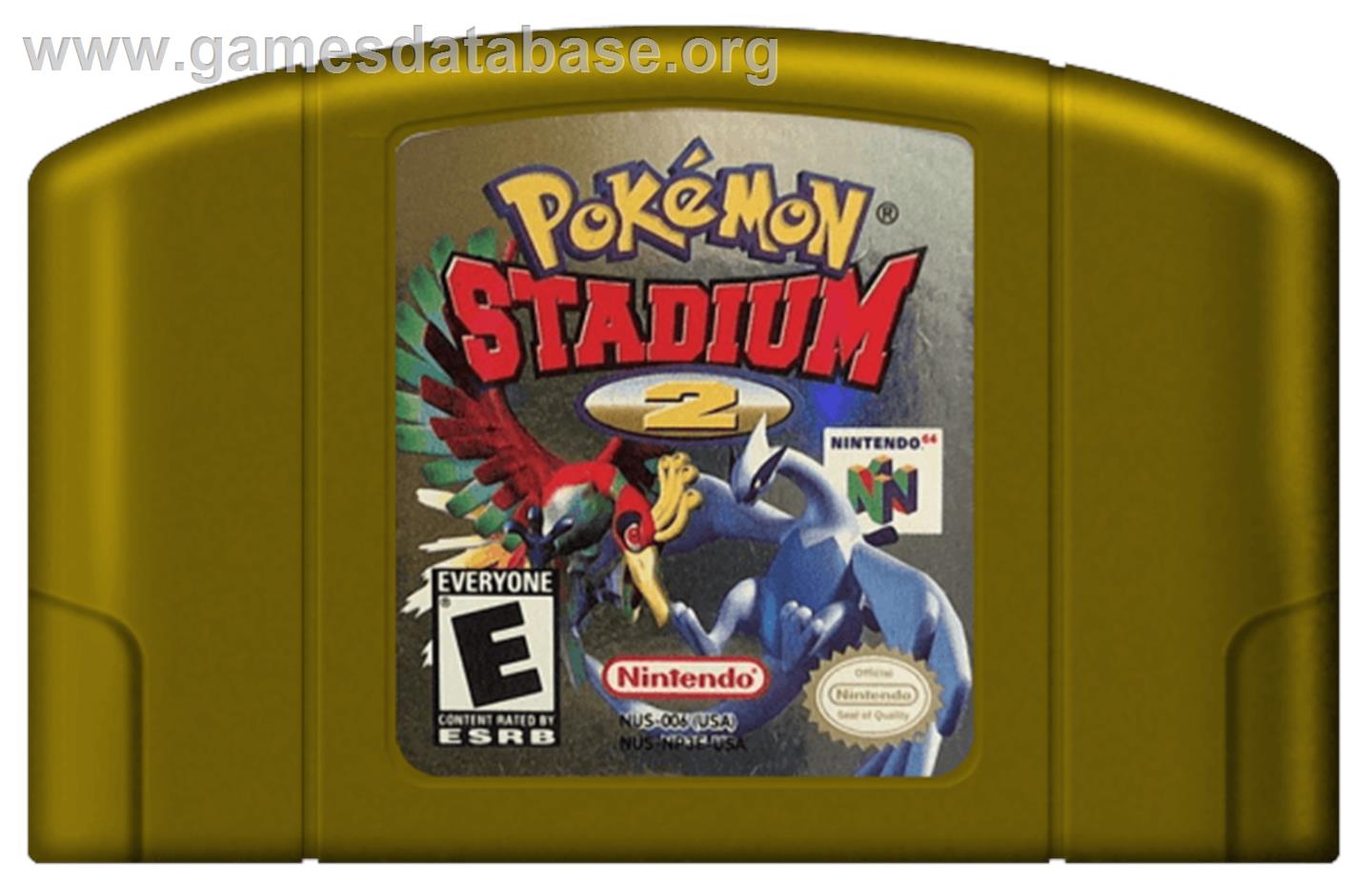 Pokemon Stadium 2 - Nintendo N64 - Artwork - Cartridge