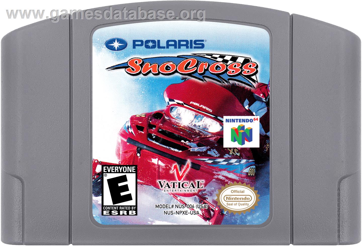 Polaris SnoCross - Nintendo N64 - Artwork - Cartridge