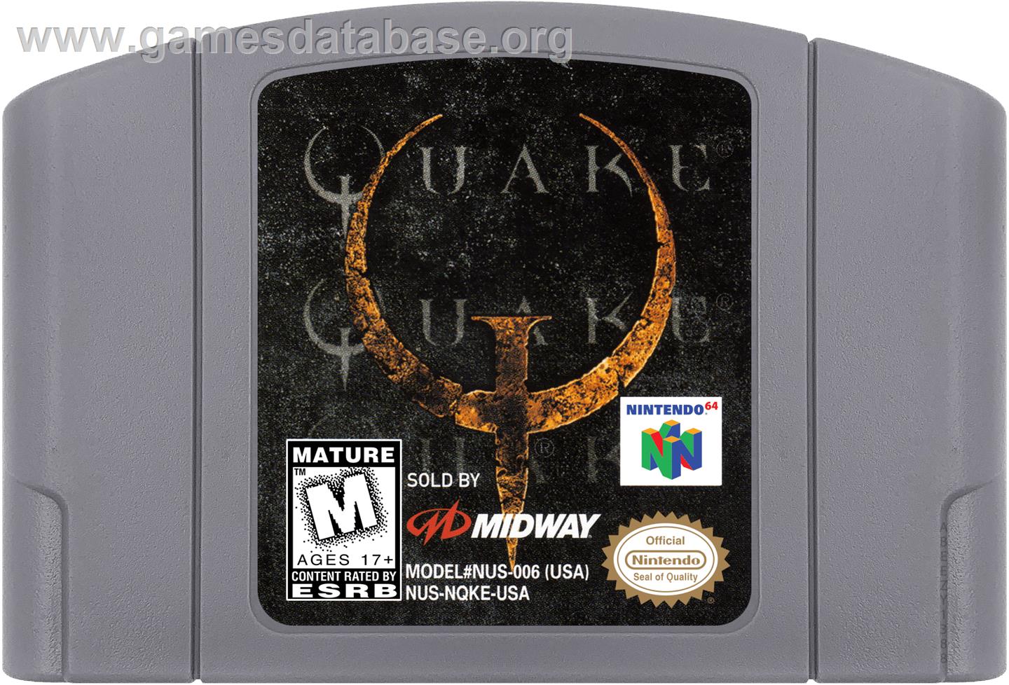 Quake - Nintendo N64 - Artwork - Cartridge
