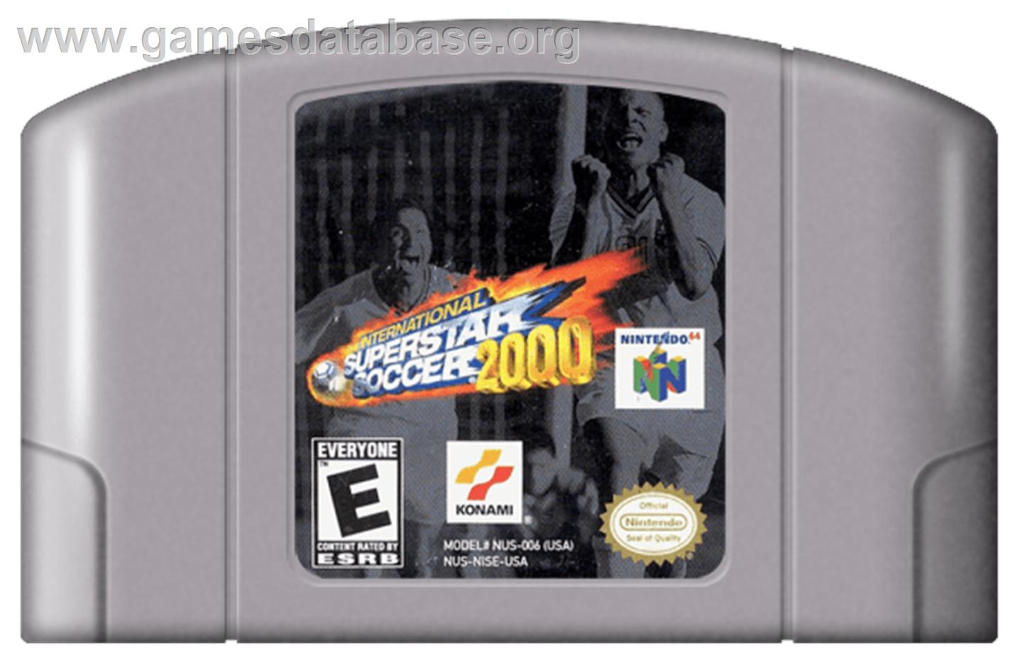 RTL World League Soccer 2000 - Nintendo N64 - Artwork - Cartridge