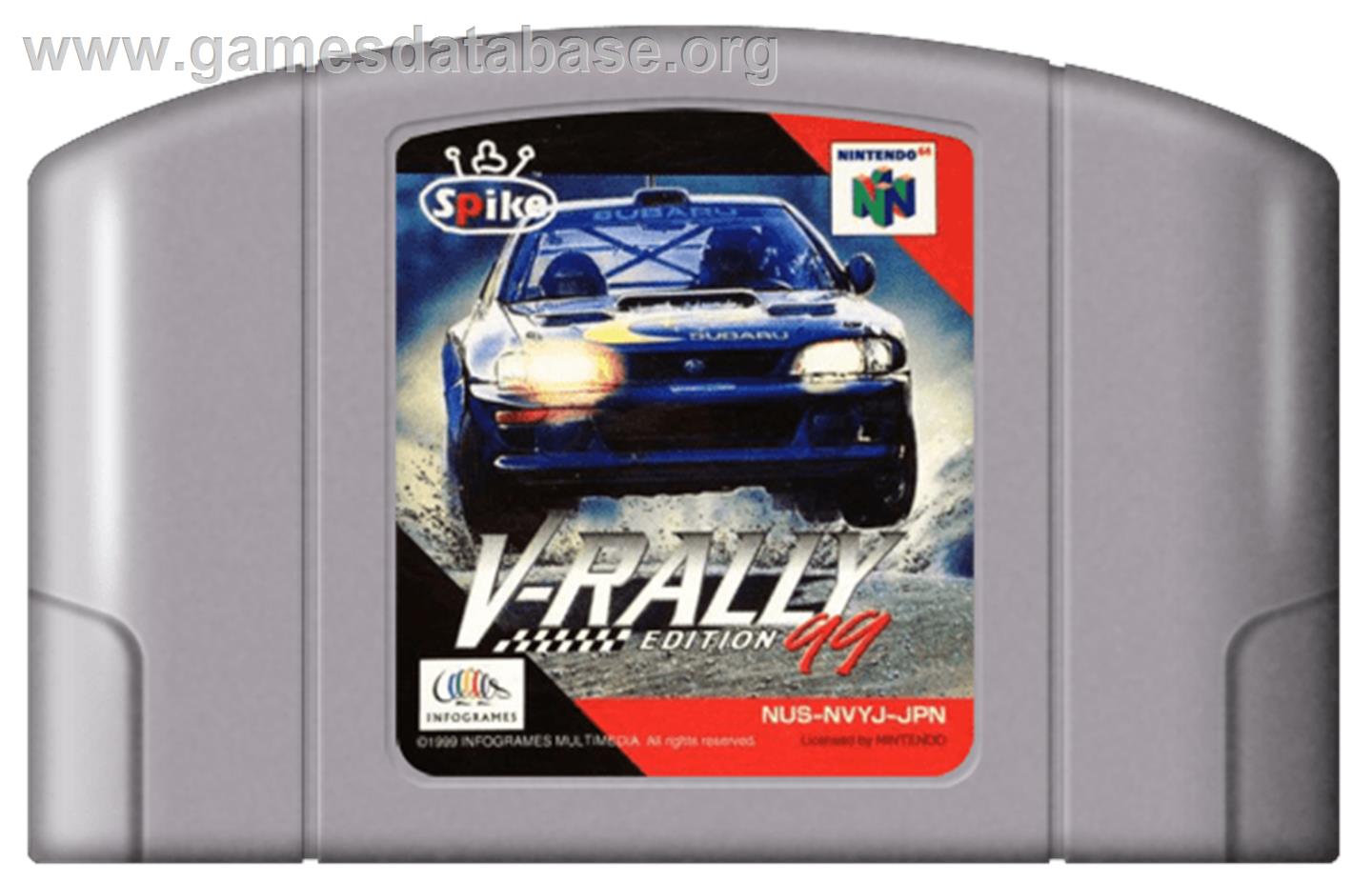 Rally '99 - Nintendo N64 - Artwork - Cartridge