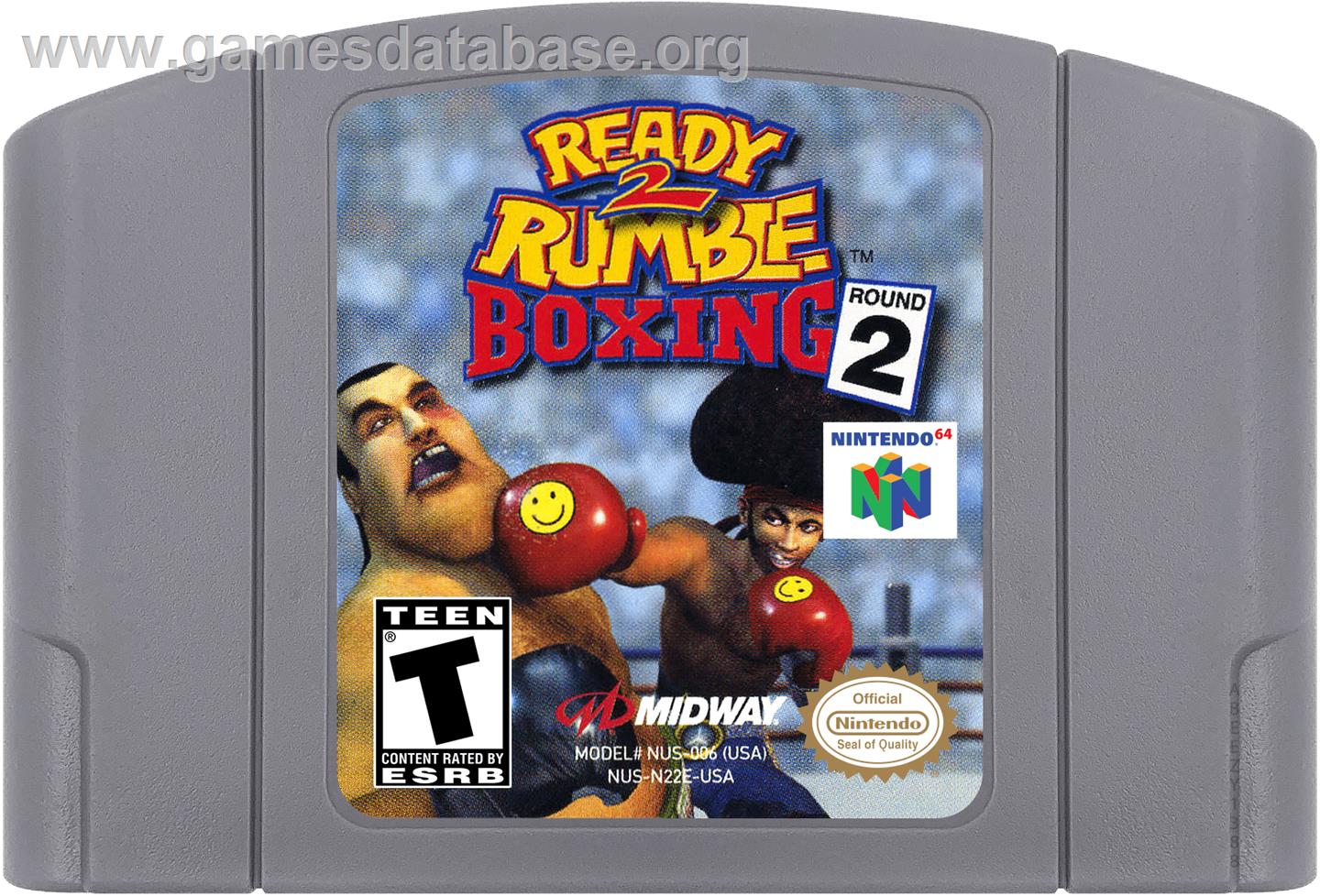 Ready 2 Rumble Boxing - Round 2 - Nintendo N64 - Artwork - Cartridge