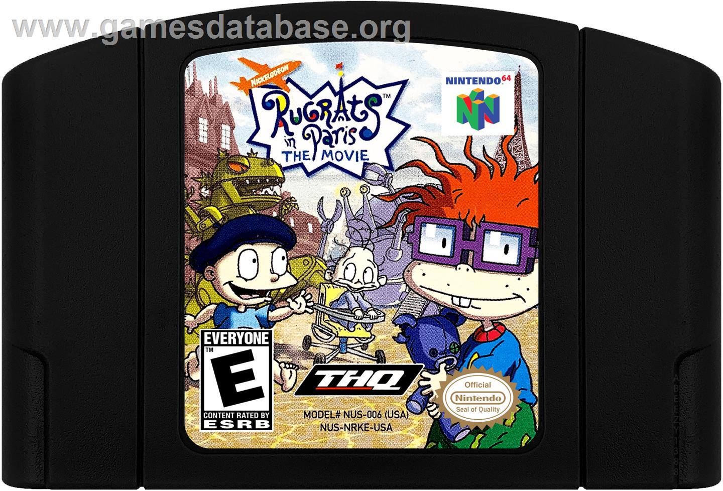 Rugrats in Paris: The Movie - Nintendo N64 - Artwork - Cartridge