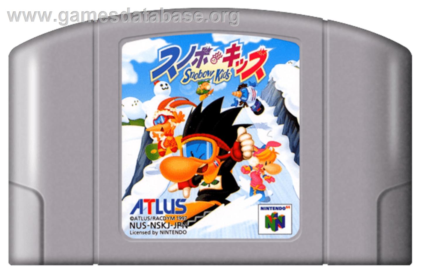 Snobow Kids - Nintendo N64 - Artwork - Cartridge
