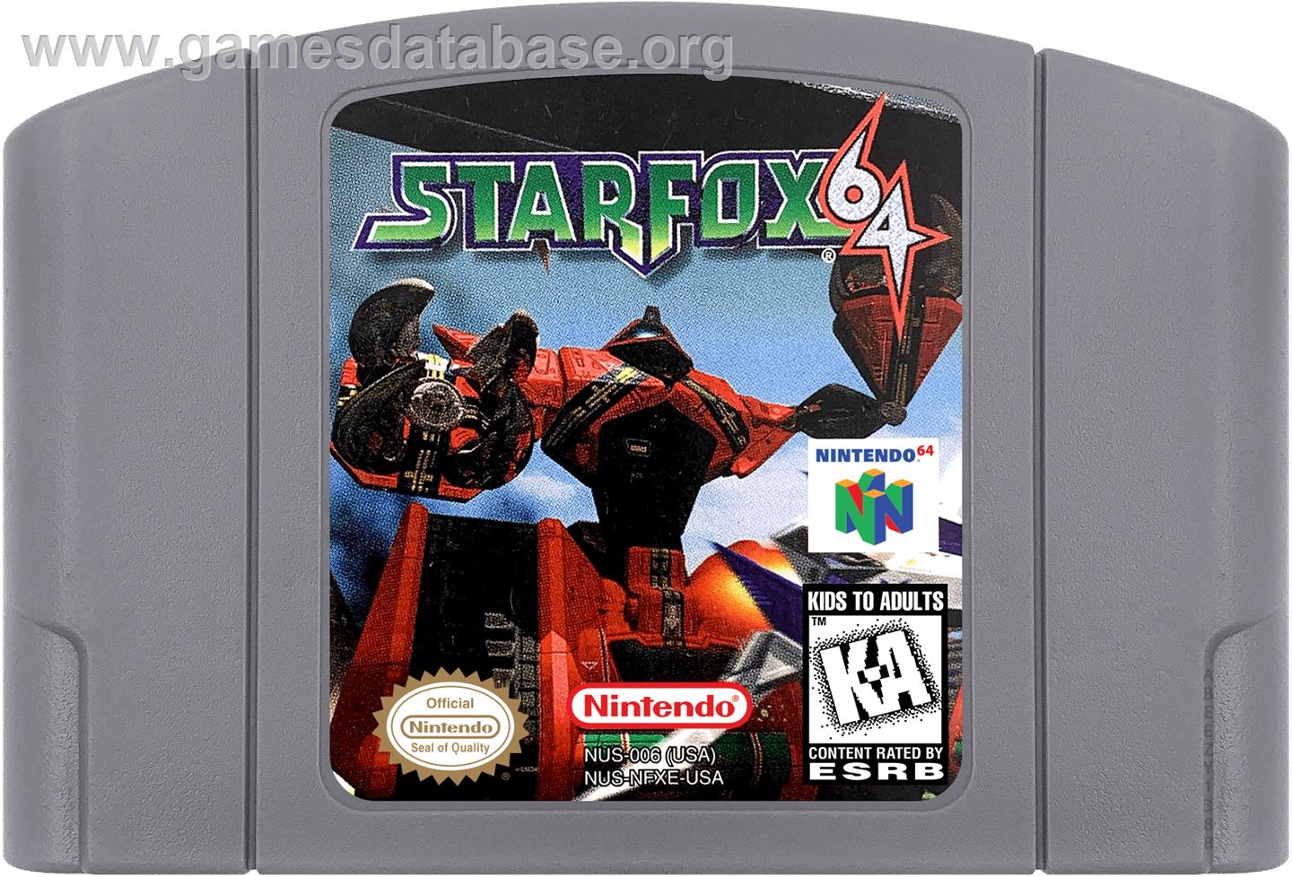 Star Fox 64 - Nintendo N64 - Artwork - Cartridge