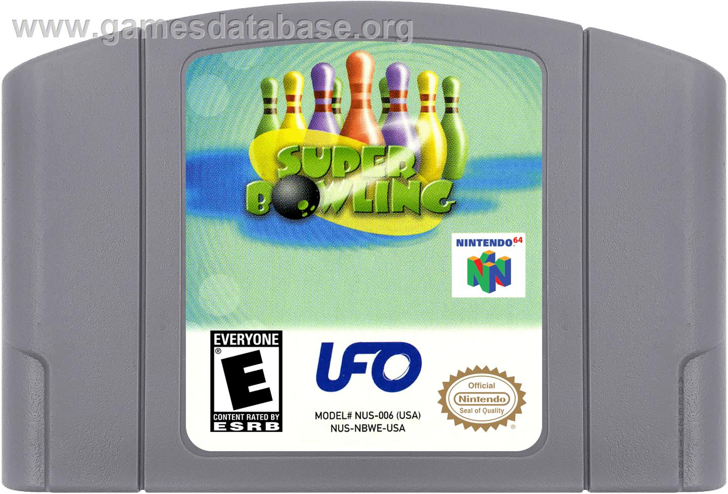 Super Bowling - Nintendo N64 - Artwork - Cartridge