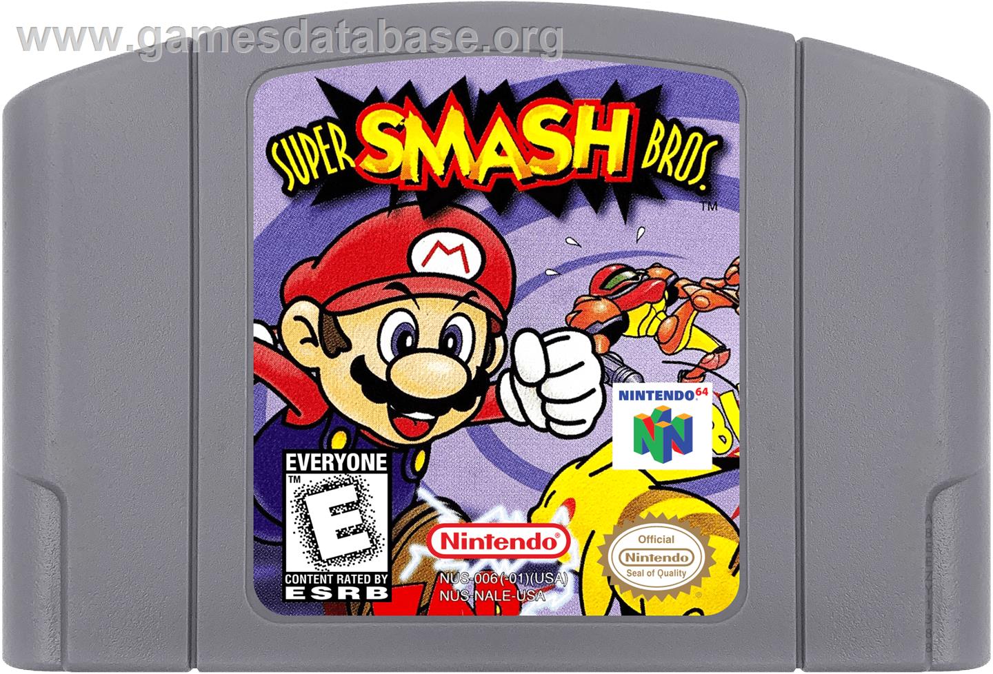 Super Smash Bros. - Nintendo N64 - Artwork - Cartridge