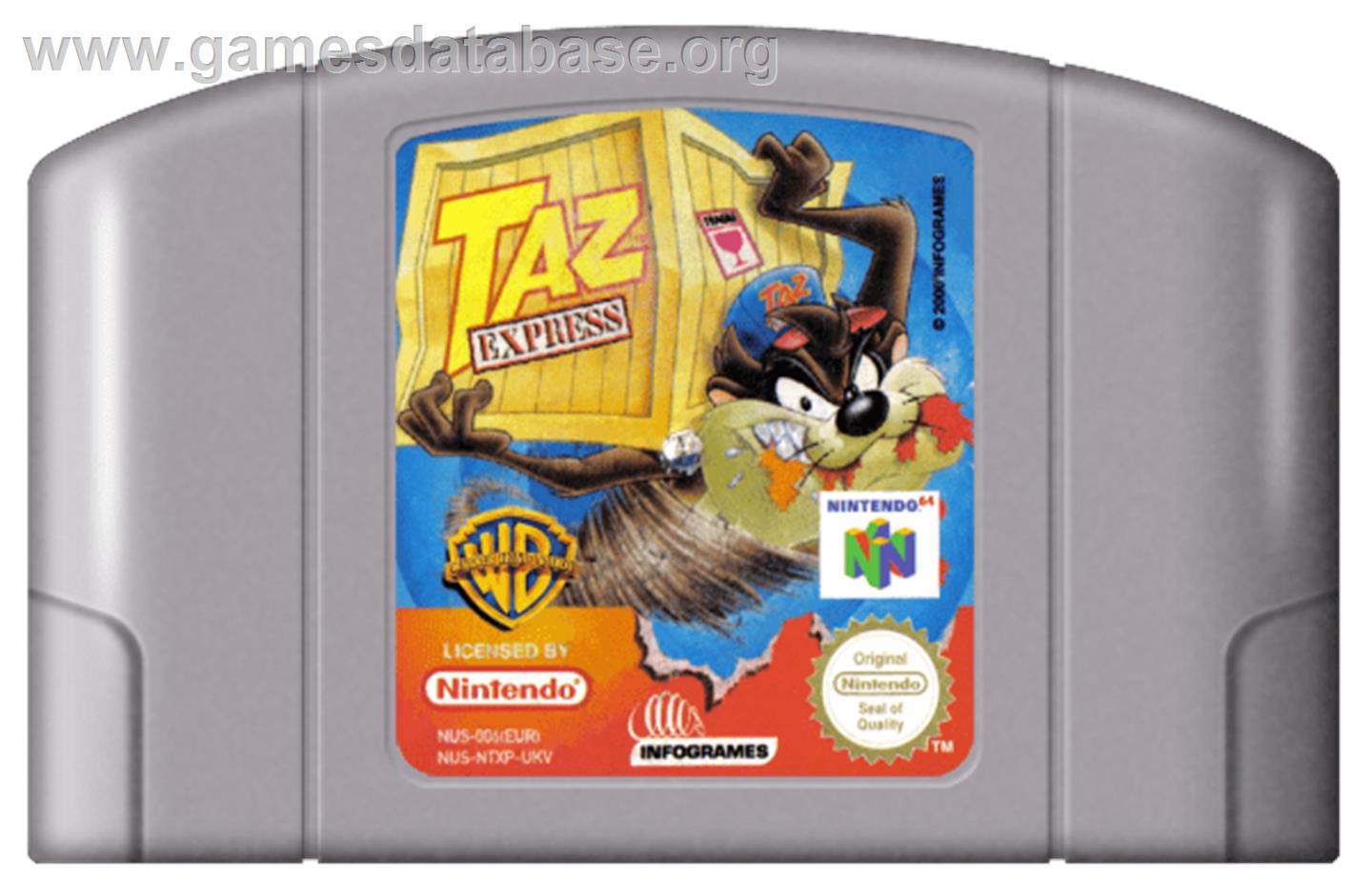Taz Express - Nintendo N64 - Artwork - Cartridge