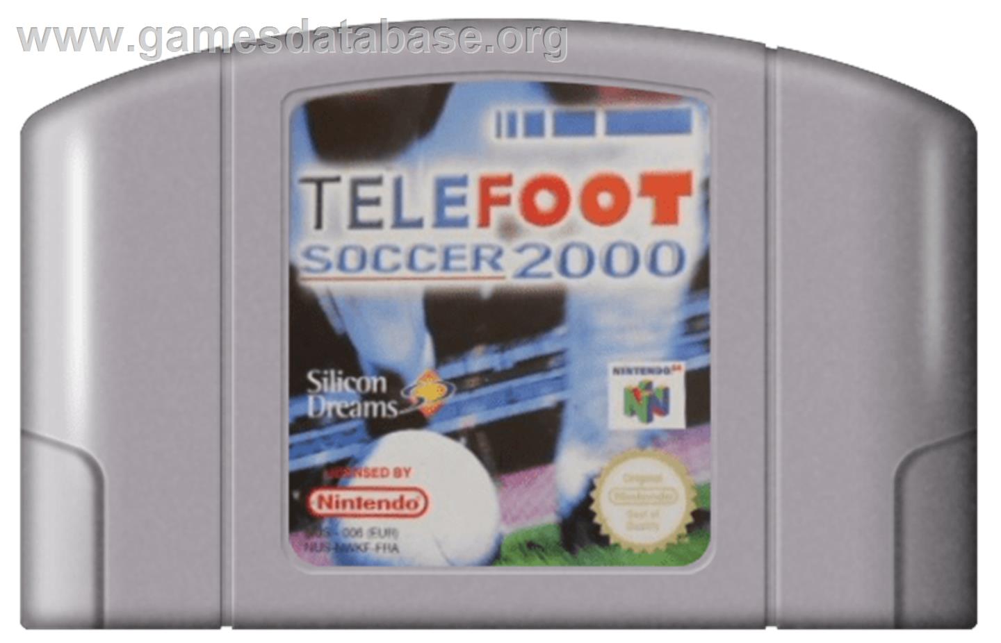 Telefoot Soccer 2000 - Nintendo N64 - Artwork - Cartridge