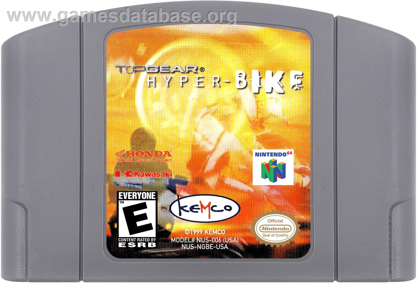 Top Gear Hyperbike - Nintendo N64 - Artwork - Cartridge