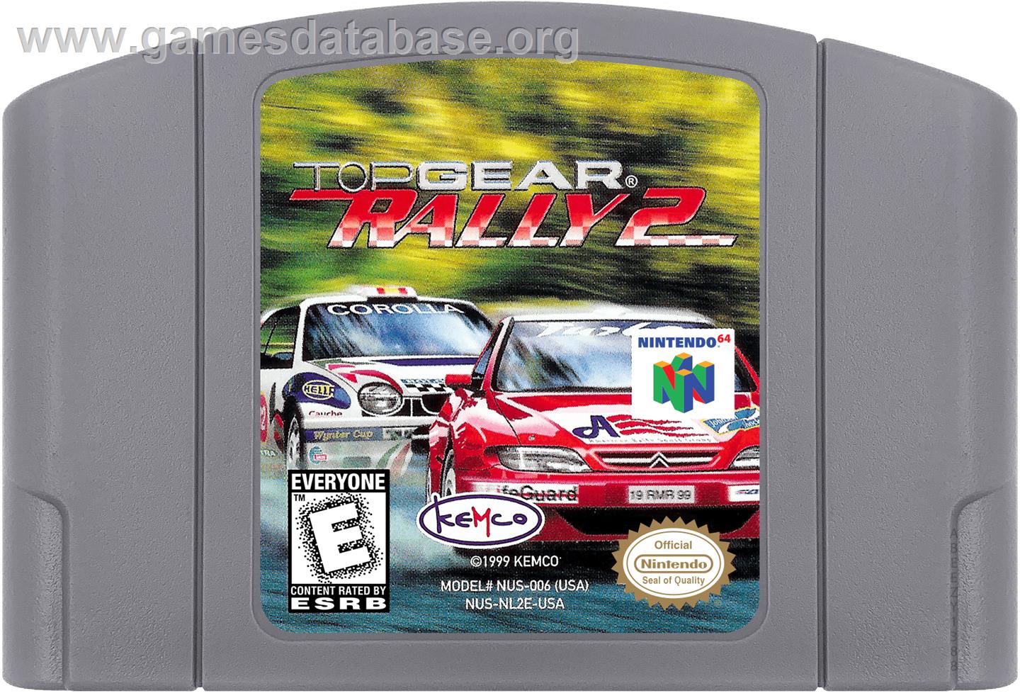 Top Gear Rally 2 - Nintendo N64 - Artwork - Cartridge
