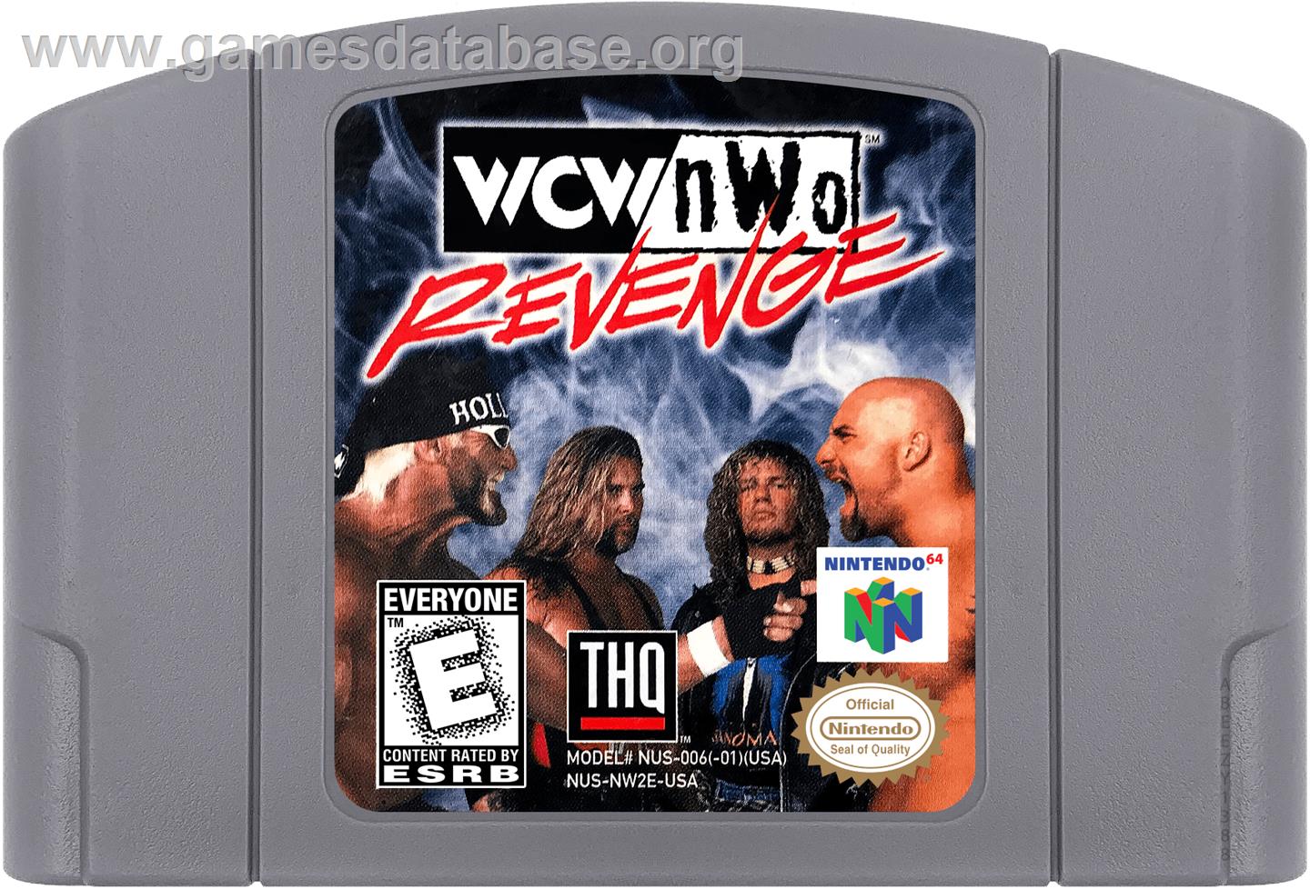 WCW/NWO Revenge - Nintendo N64 - Artwork - Cartridge