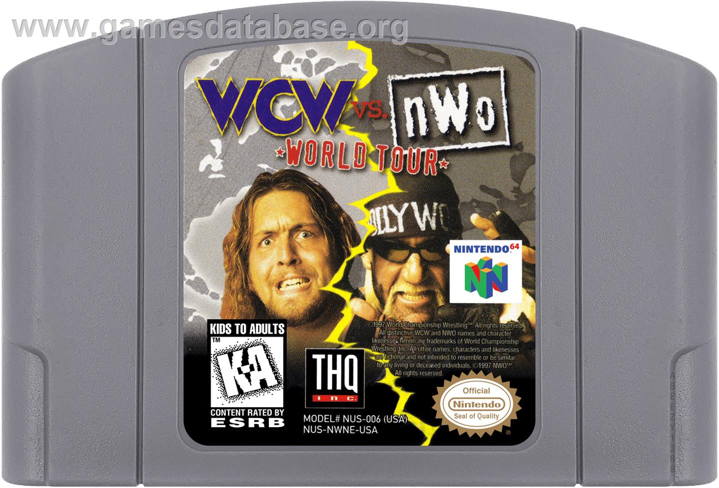 WCW vs. NWO: World Tour - Nintendo N64 - Artwork - Cartridge