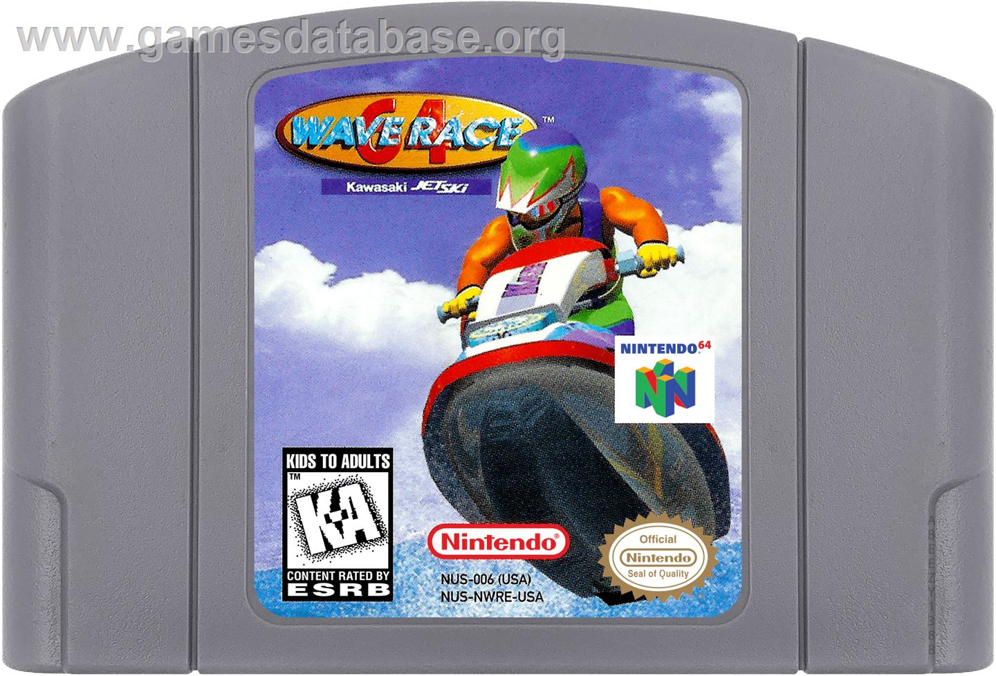 Wave Race 64 - Nintendo N64 - Artwork - Cartridge
