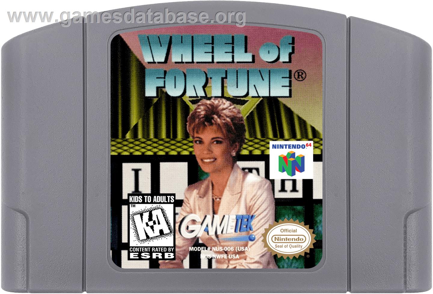 Wheel Of Fortune - Nintendo N64 - Artwork - Cartridge