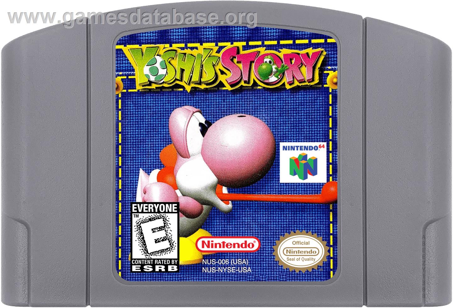 Yoshi's Story - Nintendo N64 - Artwork - Cartridge
