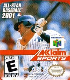 Top of cartridge artwork for All-Star Baseball 2001 on the Nintendo N64.