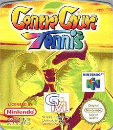 Top of cartridge artwork for Centre Court Tennis on the Nintendo N64.