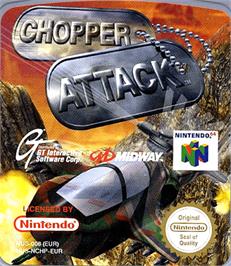 Top of cartridge artwork for Chopper Attack on the Nintendo N64.
