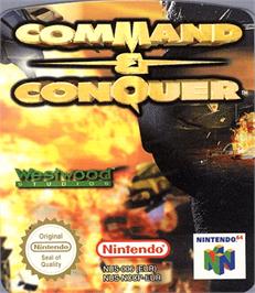 Top of cartridge artwork for Command & Conquer on the Nintendo N64.