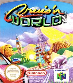 Top of cartridge artwork for Cruis'n World on the Nintendo N64.