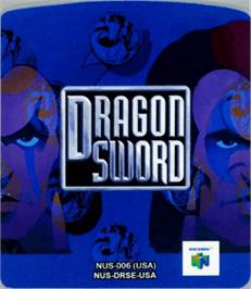 Top of cartridge artwork for Dragon Sword 64 on the Nintendo N64.