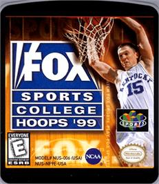 Top of cartridge artwork for Fox Sports College Hoops 99 on the Nintendo N64.