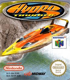 Top of cartridge artwork for Hydro Thunder on the Nintendo N64.