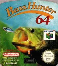 Top of cartridge artwork for In-Fisherman Bass Hunter 64 on the Nintendo N64.