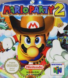 Top of cartridge artwork for Mario Party 2 on the Nintendo N64.